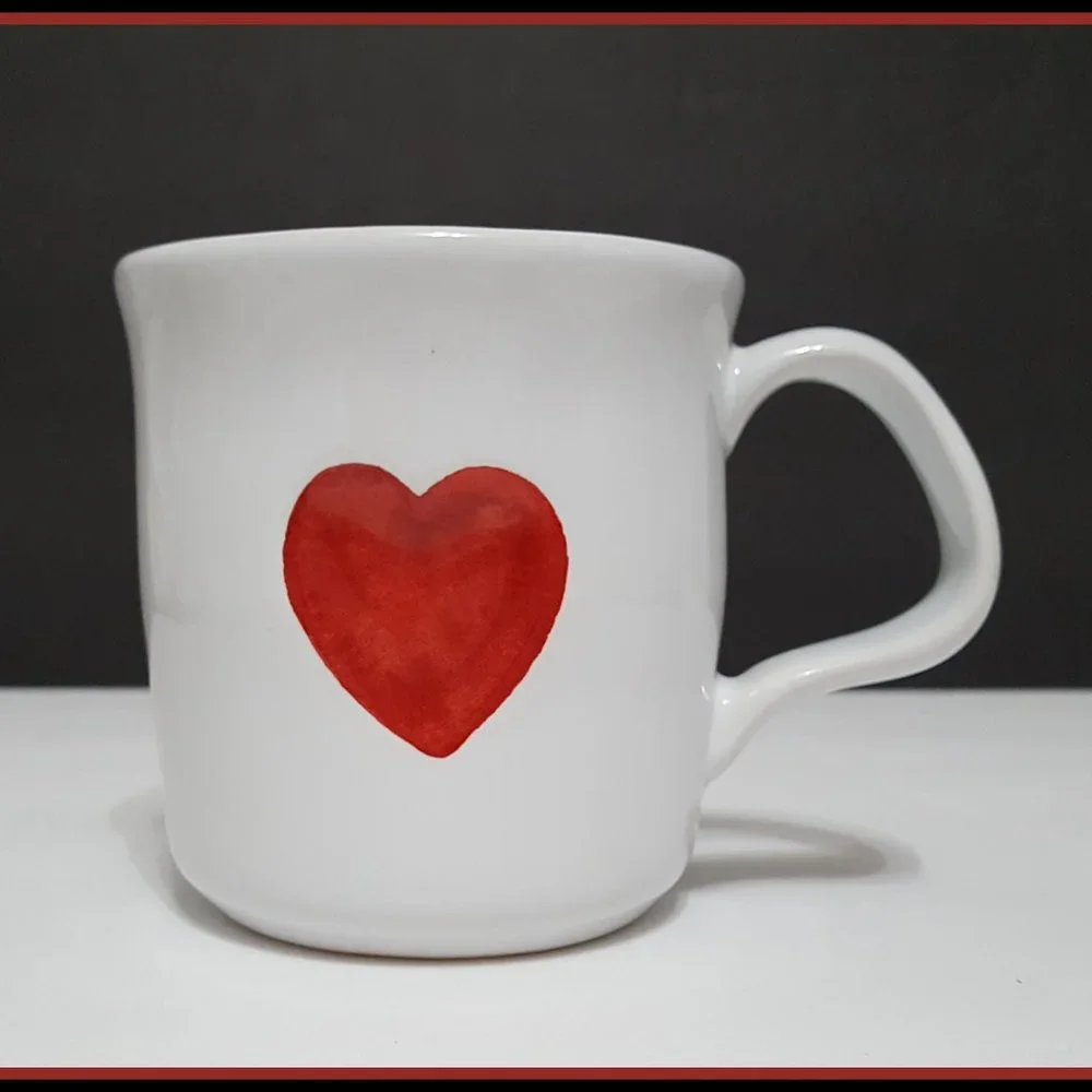 NEW Williams Sonoma Stoneware Heart Mug 13 OZ